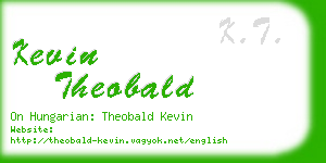 kevin theobald business card